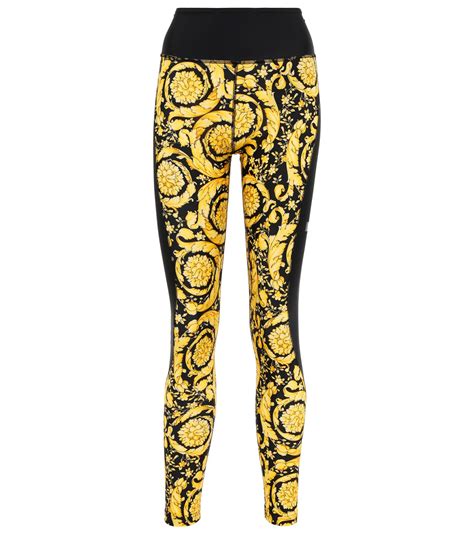 versace black leggings|Versace inspired leggings.